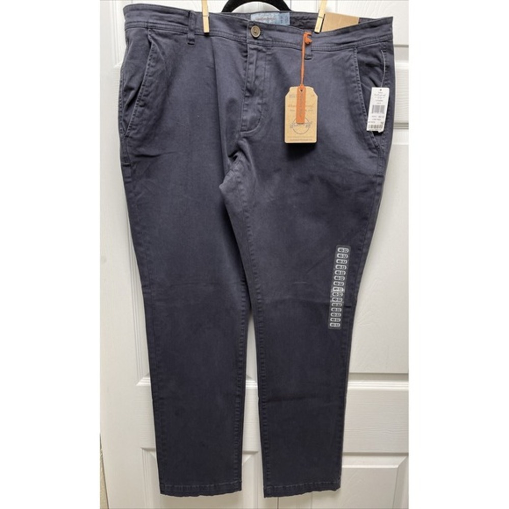 Weatherproof Vintage Men's Tech Straight Fit Flex Pant, Navy, Size 40x32